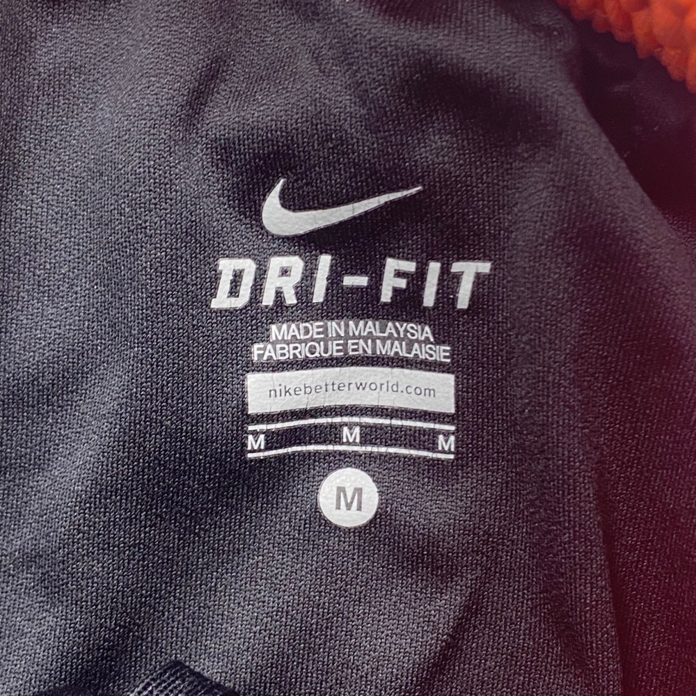 Nike Dri-FIT Running Shorts Womens Medium Black Neon Coral Graphic Athletic - Picture 4 of 12